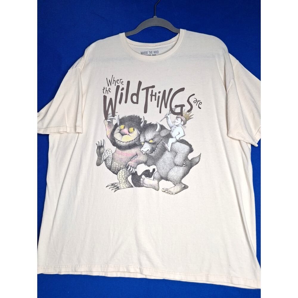 Where The Wild Things Are Beige Full Graphic T-Shirt WBEL Publishing Sz 2XL